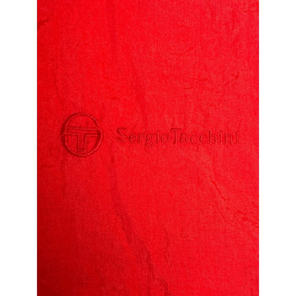 Vintage Sergio Tacchini Womens Colorblock Windbreaker Jacket Size 10 Red Multico - Picture 8 of 10